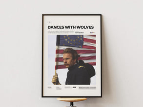 Dances with Wolves Poster, Kevin Costner's 1990 Film Print, Western Movie Dances with Wolves Print Poster, Movie Wall Decor Idea 4295836533
