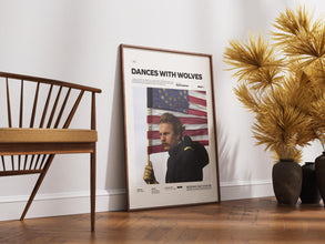 Dances with Wolves Poster, Kevin Costner's 1990 Film Print, Western Movie Dances with Wolves Print Poster, Movie Wall Decor Idea 4295836533