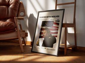 Dances with Wolves Poster, Kevin Costner's 1990 Film Print, Western Movie Dances with Wolves Print Poster, Movie Wall Decor Idea 4295836533