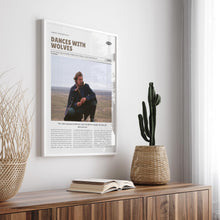 Dances with Wolves, Kevin Costner, Retro Movie Poster, Custom Movie Poster Print 4421167335