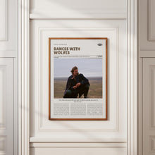 Dances with Wolves, Kevin Costner, Retro Movie Poster, Custom Movie Poster Print 4421167335