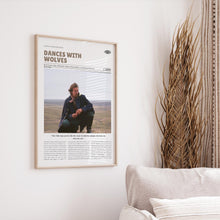 Dances with Wolves, Kevin Costner, Retro Movie Poster, Custom Movie Poster Print 4421167335