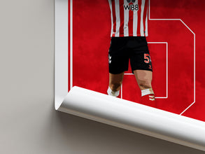 Daniel Ballard Poster Sunderland Fan Gift, Football Wall Art 4394934320