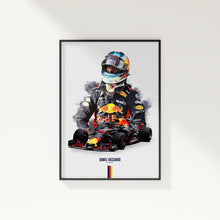 Daniel Ricciardo Red Bull Racing Poster F1 Wall Art 1782906324