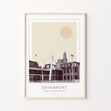 Davenport Poster Print, Davenport Travel Poster, Davenport Minimalistic Wall Art, Davenport, Iowa, United States 1882437851