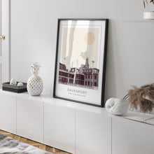 Davenport Poster Print, Davenport Travel Poster, Davenport Minimalistic Wall Art, Davenport, Iowa, United States 1882437851