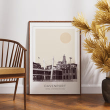 Davenport Poster Print, Davenport Travel Poster, Davenport Minimalistic Wall Art, Davenport, Iowa, United States 1882437851