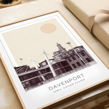 Davenport Poster Print, Davenport Travel Poster, Davenport Minimalistic Wall Art, Davenport, Iowa, United States 1882437851