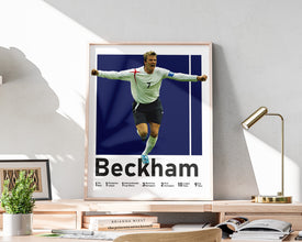 David Beckham Poster, English Soccer Legend Print Sport Poster 1578892302