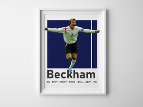 David Beckham Poster, English Soccer Legend Print Sport Poster 1578892302