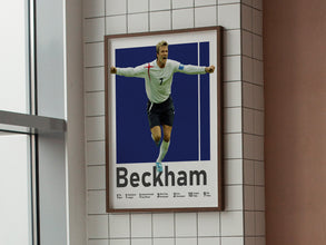 David Beckham Poster, English Soccer Legend Print Sport Poster 1578892302