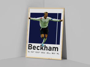 David Beckham Poster, English Soccer Legend Print Sport Poster 1578892302