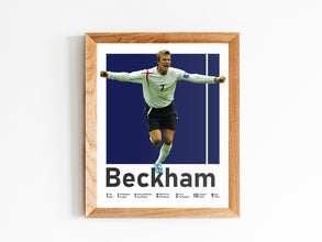 David Beckham Poster, English Soccer Legend Print Sport Poster 1578892302