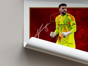 David Raya Football Poster Modern Vector Art Print 4392156413