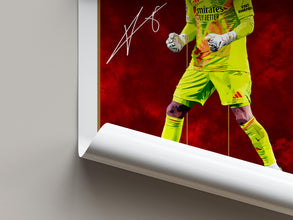 David Raya Football Poster Modern Vector Art Print 4392156413