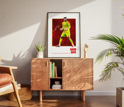 David Raya Football Poster Modern Vector Art Print 4392156413