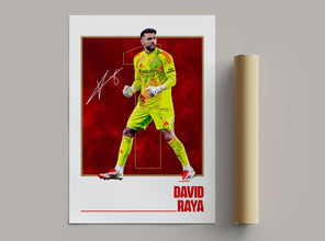 David Raya Football Poster Modern Vector Art Print 4392156413