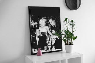 Dean Martin Marilyn Monroe Jerry Lewis Milton Berle Poster, Bar Cart Print, Black and White, Vintage Photography, Wall Art, Digital Download 1753667954 3335