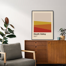 Death Valley National Park Mid Century Poster  Abstract Travel Poster  Minimalist Art Print  National Park Poster   California Poster 1490604584