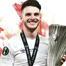 Declan Rice - European Trophy - Football Poster - Football Print 1506863645