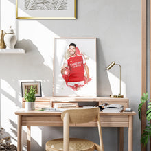 Declan Rice Football Poster 202324 Home Kit ( Download) 1512850008