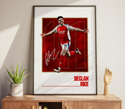 Declan Rice Football Poster North London Club Wall Art 4384295701