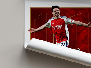 Declan Rice Football Poster North London Club Wall Art 4384295701