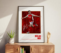 Declan Rice Football Poster North London Club Wall Art 4384295701