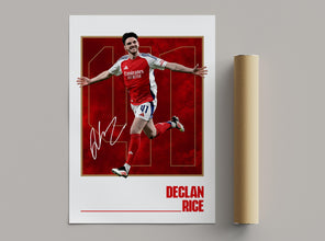 Declan Rice Football Poster North London Club Wall Art 4384295701