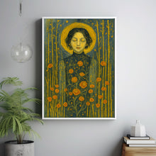 Demeter Premium Matte Poster, Greek Goddess of Agriculture and Fertility, Art Nouveau Print, Greek Mythology