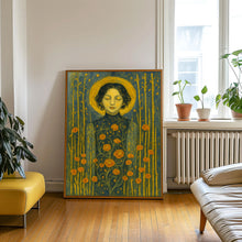 Demeter Premium Matte Poster, Greek Goddess of Agriculture and Fertility, Art Nouveau Print, Greek Mythology