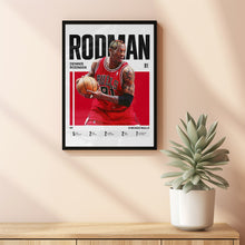 Dennis Rodman #91 Poster The Worm Chicago Basketball Wall Art