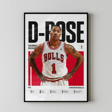 Derrick Rose #1 Poster D-Rose Basketball Wall Art