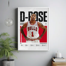 Derrick Rose #1 Poster D-Rose Basketball Wall Art