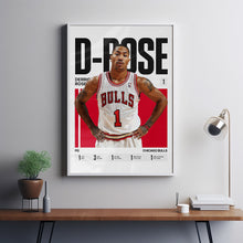 Derrick Rose #1 Poster D-Rose Basketball Wall Art