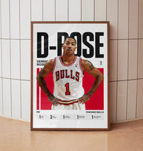 Derrick Rose #1 Poster D-Rose Basketball Wall Art