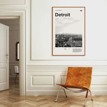 Detroit Art Print  Detroit Poster  Detroit Wall Art  Mid Century Poster  Travel Print Art  Michigan 1579072636