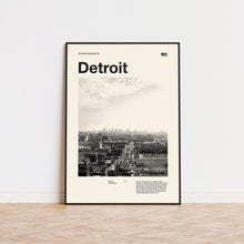Detroit Art Print  Detroit Poster  Detroit Wall Art  Mid Century Poster  Travel Print Art  Michigan 1579072636