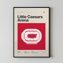 Detroit Red Wings Poster, Little Caesars Arena Print, Mid Century Modern Hockey Poster,-P9S8NL
