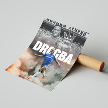 Didier Drogba Football Poster Chelsea Football Art Print 4397957254