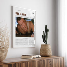Die Hard, John McTiernan, Retro Movie Poster, Custom Movie Poster Print 4421170119