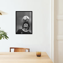 Diego Maradona Print, Football Motivational Poster, Fine Art Photography Wall Art, Sports Fan Gift, Soccer Black and White Print 4443771494