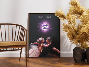 Dirty Dancing Poster, Romantic Dance Film, Retro Vintage Movie Print, Jennifer Grey,Patrick Swayze 1890222050