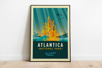 Disney Little Mermaid Poster, Atlantica Travel Poster, Disney Mermaid Wall Art, Mermaid Movie Art Print, Little Mermaid Poster, Ariel Poster 1590390857
