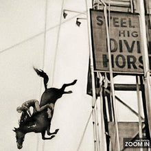 Diving Horses Print, Diving Horse Funny Poster, Black and White Wall Art, Vintage Print, Photography Prints, Museum Quality Photo Print 1620779167