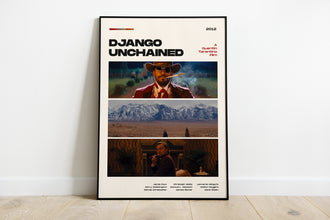Django Unchained Movie Poster, Modern Movie Poster Print, Django unchained Poster Wall Decor, DIGITAL FILES, Leonardo Dicaprio, Tarantino 1387613790