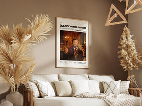 Django Unchained Poster, Leonardo DiCaprio and Christoph Waltz Film Poster, Quentin Tarantino Film Django Unchained Print, Movie Wall Art 4317356930
