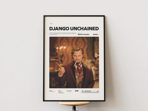 Django Unchained Poster, Leonardo DiCaprio and Christoph Waltz Film Poster, Quentin Tarantino Film Django Unchained Print, Movie Wall Art 4317356930