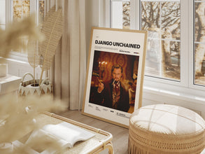 Django Unchained Poster, Leonardo DiCaprio and Christoph Waltz Film Poster, Quentin Tarantino Film Django Unchained Print, Movie Wall Art 4317356930