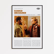 Django Unchained, Quentin Tarantino, Retro Movie Poster, Custom Movie Poster 4421170290